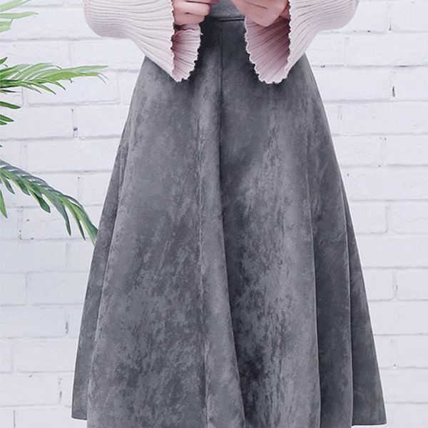 neophil women suede high waist midi skirt 2020 winter vintage style pleated ladies a line black flare skirt saia femininas s1802 q1209
neophil women suede high waist midi skirt 2020 winter vintage style pleated ladies a line black flare skirt saia femininas s1802 q1209