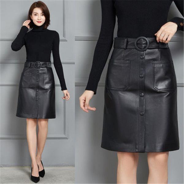 2020 новая мода подлинная настоящая овечья кожаная юбка k15, Black
2020 новая мода подлинная настоящая овечья кожаная юбка k15, Black