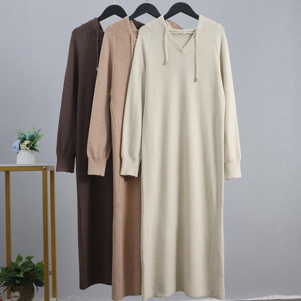 women long straight maxi hoddies dress autumn winter women pullover sweater dress casual knit midi pull vestidos, Black;gray
women long straight maxi hoddies dress autumn winter women pullover sweater dress casual knit midi pull vestidos, Black;gray