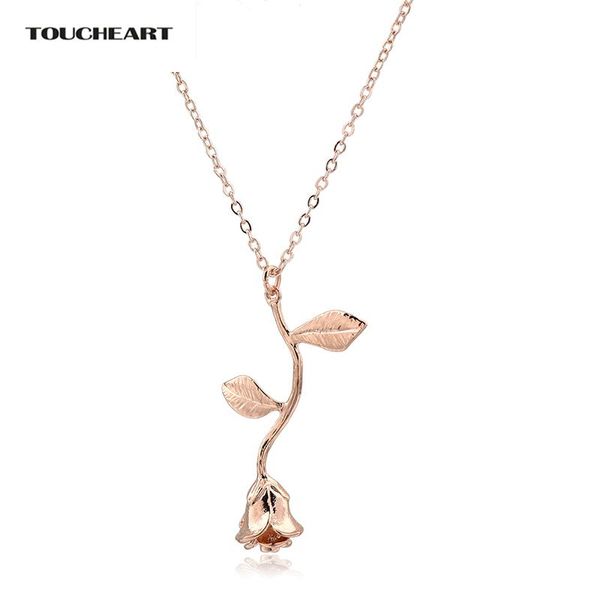 chains toucheart trendy jewelry custom rose gold flower stainless steel pendant necklace for women statement sne180055, Silver
chains toucheart trendy jewelry custom rose gold flower stainless steel pendant necklace for women statement sne180055, Silver