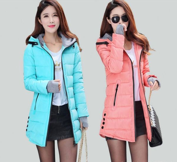2020 winte women hooded warm coat plus size candy color cotton padded jacket female long parka womens wadded jaqueta feminina, Black
2020 winte women hooded warm coat plus size candy color cotton padded jacket female long parka womens wadded jaqueta feminina, Black