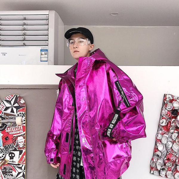 men's jackets men streetwear reflective bomber jacket mens hip hop windbreaker fashion casual ins varsity pu coats, Black;brown
men's jackets men streetwear reflective bomber jacket mens hip hop windbreaker fashion casual ins varsity pu coats, Black;brown