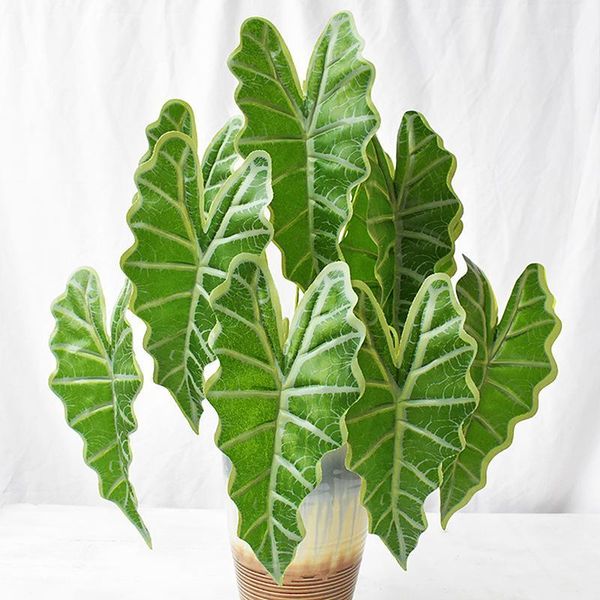 decorative flowers & wreaths green artificial leaves large taro leaf plants wall material fake for home shop garden party decor1
decorative flowers & wreaths green artificial leaves large taro leaf plants wall material fake for home shop garden party decor1