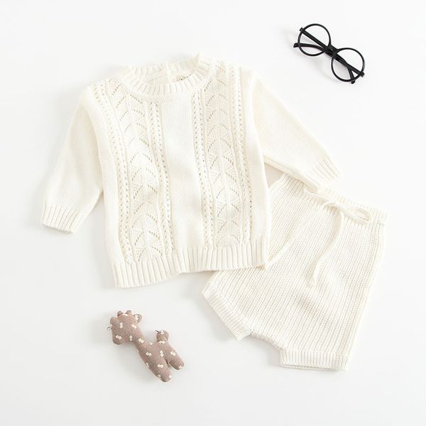 winter baby girl clothes set knitted boys set sweaters+shorts kids clothing girls cotton knitted suits spring new lj201223, White
winter baby girl clothes set knitted boys set sweaters+shorts kids clothing girls cotton knitted suits spring new lj201223, White