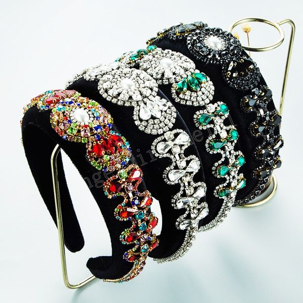 luxury baroque color rhinestone headband vintage geometric crystal beaded thcik sponge hairband female party jewelry, Slivery;white
luxury baroque color rhinestone headband vintage geometric crystal beaded thcik sponge hairband female party jewelry, Slivery;white