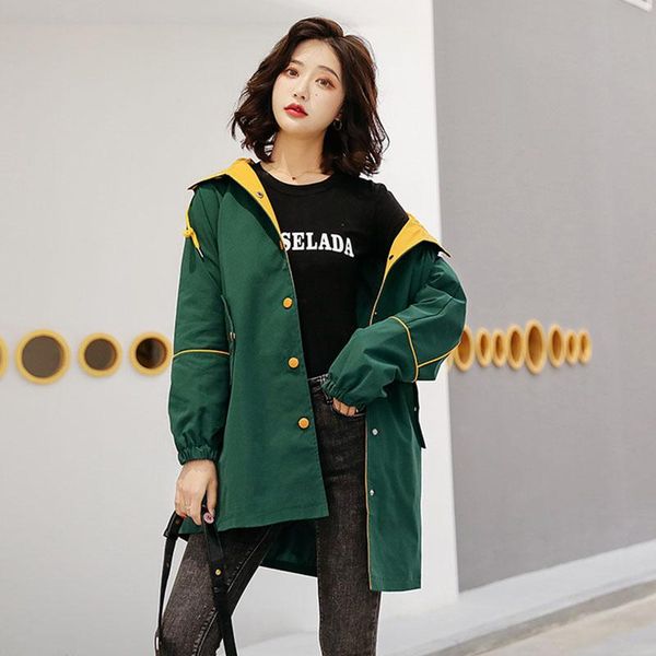 women's trench coats 2021 plus size loose windbreaker elegant women autumn female spring large sports coat womens ok206, Tan;black
women's trench coats 2021 plus size loose windbreaker elegant women autumn female spring large sports coat womens ok206, Tan;black