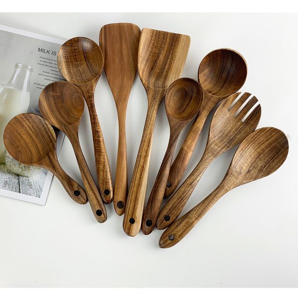 2021 new 9pcs/set seasoning rice drinking salad fork slotted soup spoon wooden spatula r6c5
2021 new 9pcs/set seasoning rice drinking salad fork slotted soup spoon wooden spatula r6c5