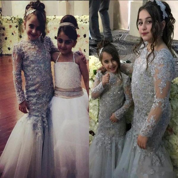 mermaid flower girl dresses for wedding with beaded lovely pageant dresses long sleeve lace applique first communion dresses p74, White;blue
mermaid flower girl dresses for wedding with beaded lovely pageant dresses long sleeve lace applique first communion dresses p74, White;blue
