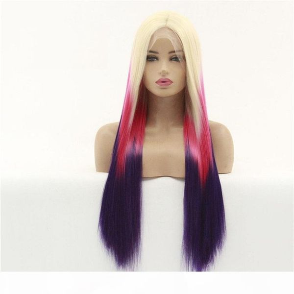 26 inches synthetic lace front wig simulation human hair lace frontal wigs perruques de cheveux humains pelucas, Black;brown
26 inches synthetic lace front wig simulation human hair lace frontal wigs perruques de cheveux humains pelucas, Black;brown