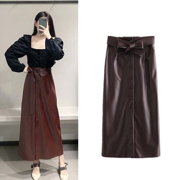 skirts faux leather skirt winter solid color dress retro patchworkpuleather red high-waistedawordaword, Black
skirts faux leather skirt winter solid color dress retro patchworkpuleather red high-waistedawordaword, Black