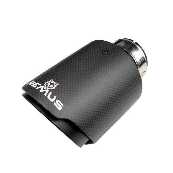 car universal matte carbon fiber exhaust muffler tip exhaust end pipe tail pipe tip with remus logo
car universal matte carbon fiber exhaust muffler tip exhaust end pipe tail pipe tip with remus logo