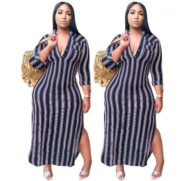 v neck shirt dresses fashion autumn long sleeve split women clothing plus size dresses womens designer stripe
v neck shirt dresses fashion autumn long sleeve split women clothing plus size dresses womens designer stripe