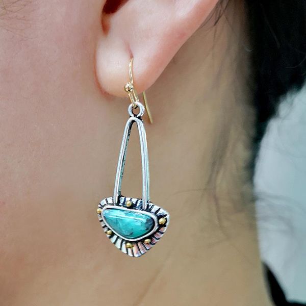 Fashion Boho Natural Turquoises Stone Drop Earring Vintage Gold Silver Color Bag Pendant Dangle Earring Unique Jewelry Gifts
Fashion Boho Natural Turquoises Stone Drop Earring Vintage Gold Silver Color Bag Pendant Dangle Earring Unique Jewelry Gifts
