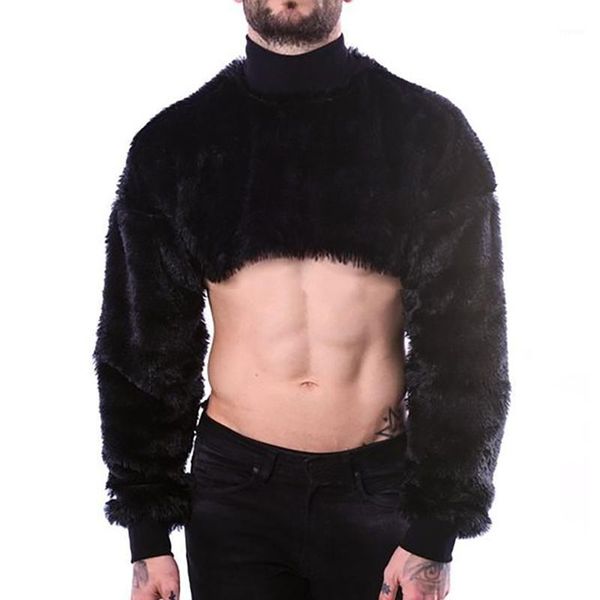 men winter flannel crop sweater male fashion turtleneck long sleeve warm short pullover stage performance club -3xl1, White;black
men winter flannel crop sweater male fashion turtleneck long sleeve warm short pullover stage performance club -3xl1, White;black