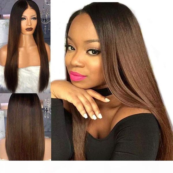 1b 30 ombre two tone lace front human hair wigs baby hair around long silky straight remy brazilian blonde full lace wig bleached knots, Black;brown
1b 30 ombre two tone lace front human hair wigs baby hair around long silky straight remy brazilian blonde full lace wig bleached knots, Black;brown