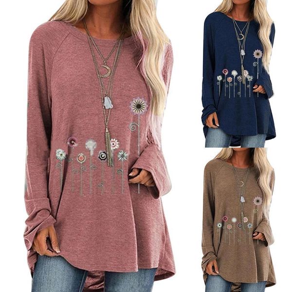 plus size women t-shirts casual autumn floral print long sleeve tees o neck loose t shirt pullover women t shirt top, White
plus size women t-shirts casual autumn floral print long sleeve tees o neck loose t shirt pullover women t shirt top, White