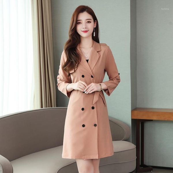 autumn solid elegant ladies -4xl plus size trench coat double breasted sashes slimming mid-length clothes korean trench coat1, Tan;black
autumn solid elegant ladies -4xl plus size trench coat double breasted sashes slimming mid-length clothes korean trench coat1, Tan;black