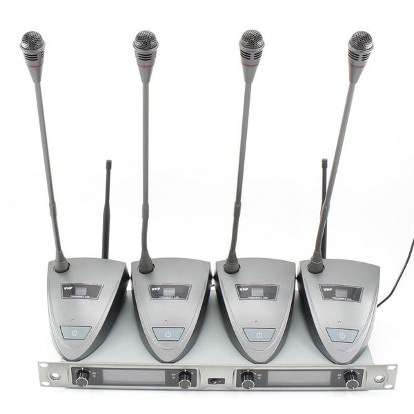new 4 channel lcd panel wireless series professional wireless conference gooseneck pro microphone syetem
new 4 channel lcd panel wireless series professional wireless conference gooseneck pro microphone syetem