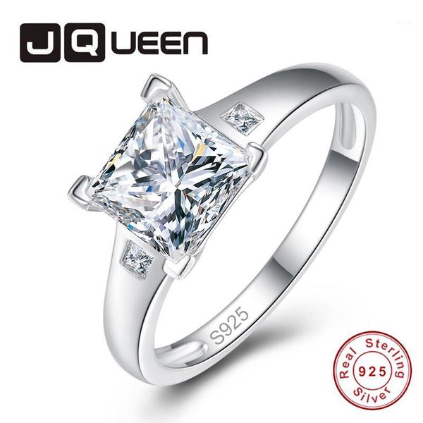 jqueen 100% genuine 925 sterling silver forever clear white cz square finger rings for women men jewelry christmas gift1, Golden;silver
jqueen 100% genuine 925 sterling silver forever clear white cz square finger rings for women men jewelry christmas gift1, Golden;silver