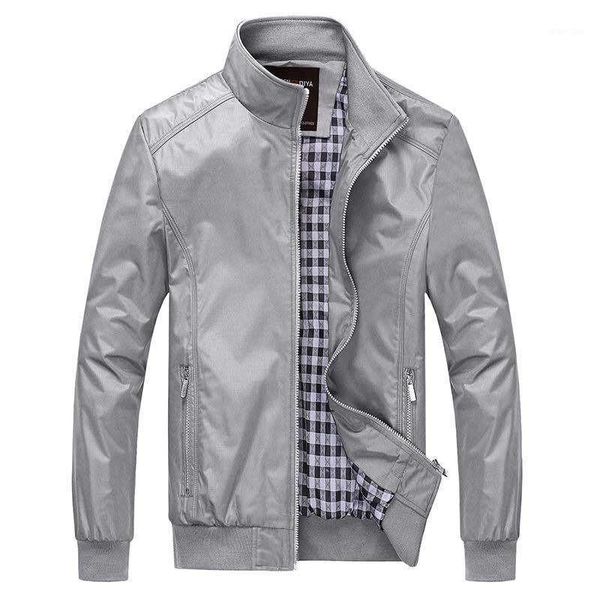 spring autumn men jacket stand collar thin casual coat mens solid color jacket male large size zipper outerwear brand clothing1, Black;brown
spring autumn men jacket stand collar thin casual coat mens solid color jacket male large size zipper outerwear brand clothing1, Black;brown