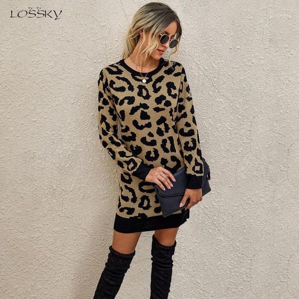 sweater dress autumn winter long sleeve women fashion vintage leopard print warm knitted clothes ladies dresses new arrival 20201, Black;gray
sweater dress autumn winter long sleeve women fashion vintage leopard print warm knitted clothes ladies dresses new arrival 20201, Black;gray