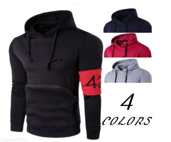424 armband fashion hooded sweatshirt mens pocket solid color casual pullover hoodies long sleeved streetwear sweatshirt, Black
424 armband fashion hooded sweatshirt mens pocket solid color casual pullover hoodies long sleeved streetwear sweatshirt, Black