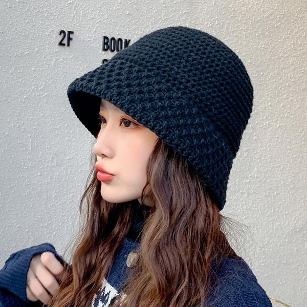 wide brim hats autumn women's wool knitted bucket fashion winter warm folding fisherman's hat casual all-match knitting caps, Blue;gray
wide brim hats autumn women's wool knitted bucket fashion winter warm folding fisherman's hat casual all-match knitting caps, Blue;gray