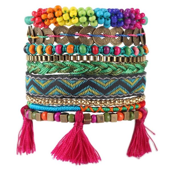 newei luxury weave bead handmade bracelets multilayer novelty tassels bohemia bracelets bangle jewelry for girl women, Golden;silver
newei luxury weave bead handmade bracelets multilayer novelty tassels bohemia bracelets bangle jewelry for girl women, Golden;silver