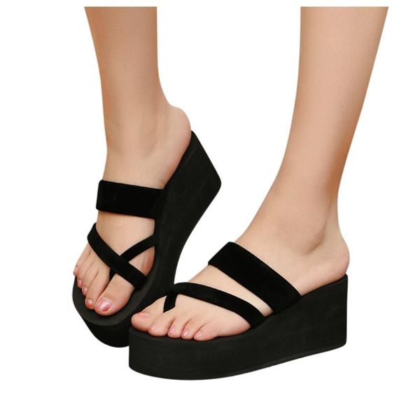 summer women home slippers women wedges non-slip flip flops beach house female family slippers shoes zapatillas mujer, Black
summer women home slippers women wedges non-slip flip flops beach house female family slippers shoes zapatillas mujer, Black