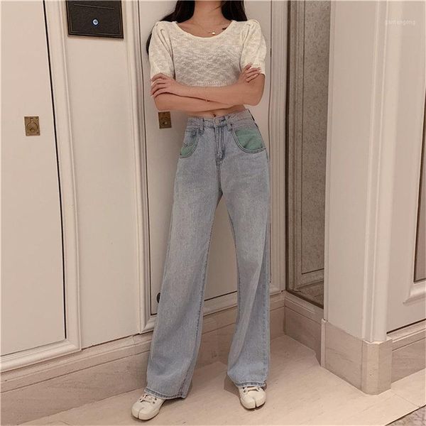 vintage fresh summer 2020 straight brief female loose new arrival women jeans all match dropping denim full trousers1, Blue
vintage fresh summer 2020 straight brief female loose new arrival women jeans all match dropping denim full trousers1, Blue