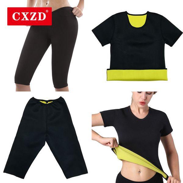 cxzd womens sweat shaper t shirt + pant - thermo slimming shapewear sauna suit waist trainer neoprene tummy shaper corset
cxzd womens sweat shaper t shirt + pant - thermo slimming shapewear sauna suit waist trainer neoprene tummy shaper corset