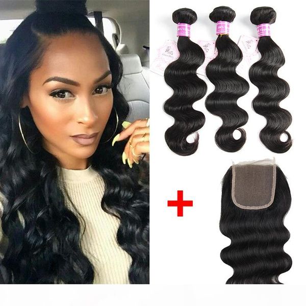 b2b wholesale peruvian brazilian virgin human hair bundles 3pcs body wave with remy human hair weaves 1 piece 4x4 lace closure, Black
b2b wholesale peruvian brazilian virgin human hair bundles 3pcs body wave with remy human hair weaves 1 piece 4x4 lace closure, Black