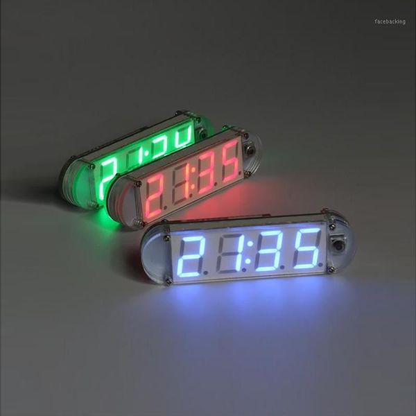 mini diy 4-digit digital led clock kit with transparent case components eletronic diy kit1
mini diy 4-digit digital led clock kit with transparent case components eletronic diy kit1