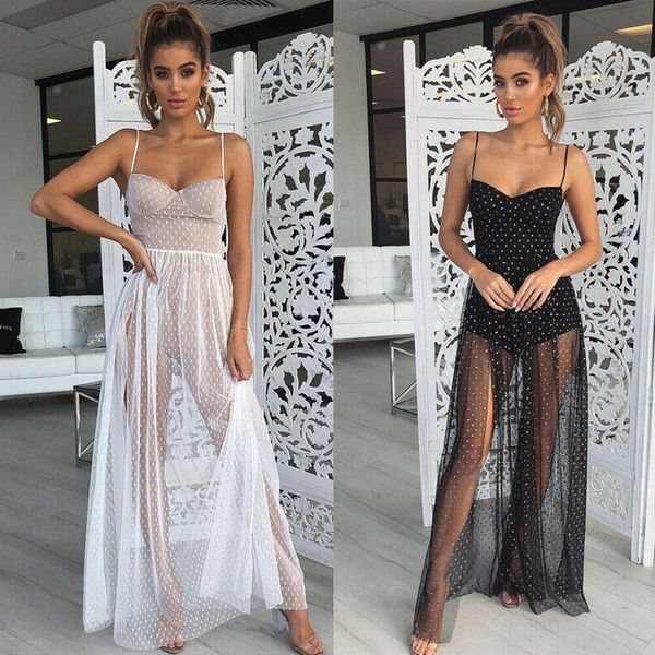 women ladies girls sleeveless strap mesh see through boho maxi dress bikini cover ups sundress drop shipping, Black;gray
women ladies girls sleeveless strap mesh see through boho maxi dress bikini cover ups sundress drop shipping, Black;gray