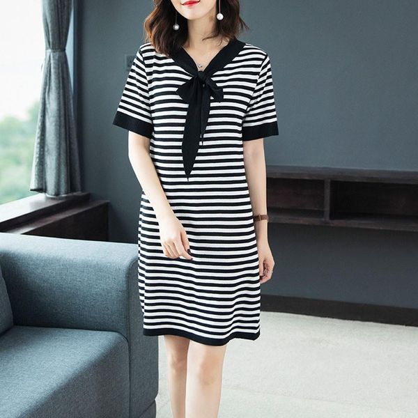 vintage stripe midi dress women summer 50s bow collar elegant office casual stylish goth ladies retro rockabilly dresses j30, Black;gray
vintage stripe midi dress women summer 50s bow collar elegant office casual stylish goth ladies retro rockabilly dresses j30, Black;gray