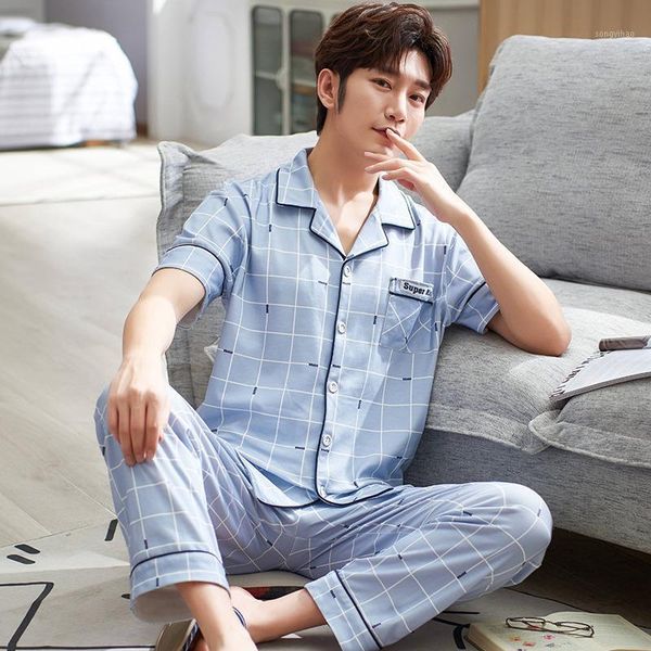 2020 summer 100% cotton casual plaid pajama sets for men short sleeve long pants sleepwear male homewear loungewear home clothes1, Black;brown
2020 summer 100% cotton casual plaid pajama sets for men short sleeve long pants sleepwear male homewear loungewear home clothes1, Black;brown