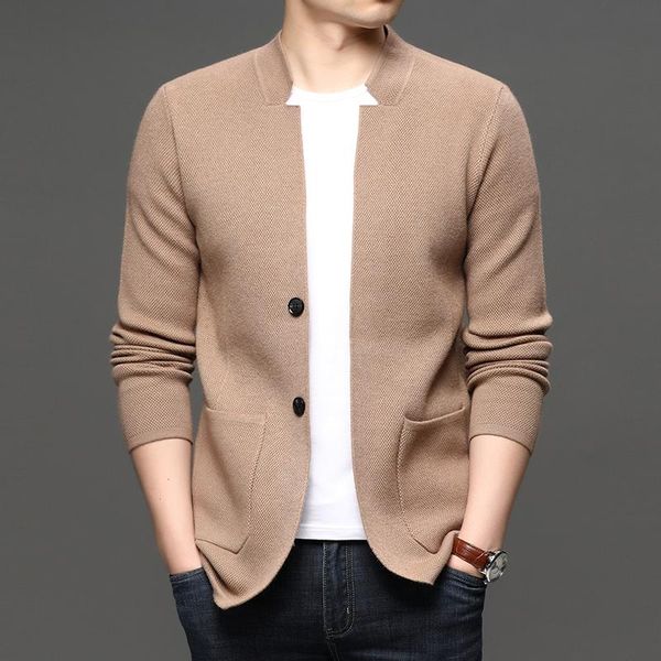 men's sweaters elegant solid turn down collar cardigan men sigle breasted sim fit long sleeve sweater fashion top, White;black
men's sweaters elegant solid turn down collar cardigan men sigle breasted sim fit long sleeve sweater fashion top, White;black