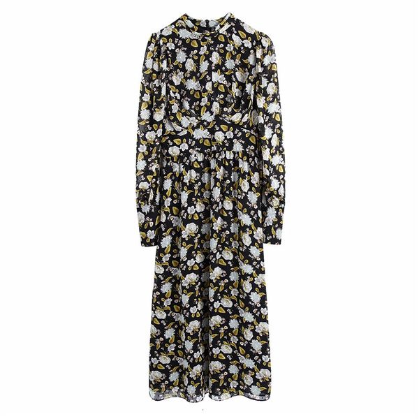 2021 new vintage floral print chiffon midi women waist pleated long puff sleeve dress ladies semi-sheer elegant dresses d7xc, Black;gray
2021 new vintage floral print chiffon midi women waist pleated long puff sleeve dress ladies semi-sheer elegant dresses d7xc, Black;gray
