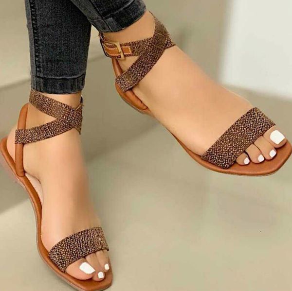 2021 new casual summer women's ladies fashion peep toe flat buckle sandals women outside footwear plus size oo9t, Black
2021 new casual summer women's ladies fashion peep toe flat buckle sandals women outside footwear plus size oo9t, Black