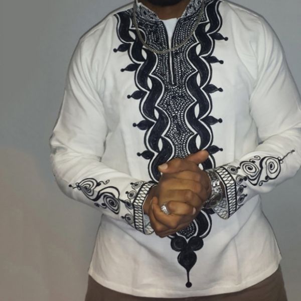 2021 men's shirts white dashiki african fashions ethnic clothes male shirt plus size dubai large 3xl p1op, White;black
2021 men's shirts white dashiki african fashions ethnic clothes male shirt plus size dubai large 3xl p1op, White;black