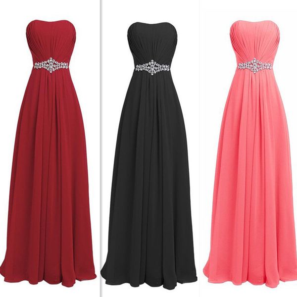 #pink black wine red resin drill zipper back evening dresses party prom dress long wholesale chiffon valentine's day lj201123, White;black
#pink black wine red resin drill zipper back evening dresses party prom dress long wholesale chiffon valentine's day lj201123, White;black