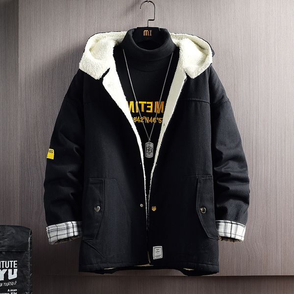 wangjie winter new jacket men's imitation lamb wool plus cashmere large youth leisure student coat fashion, Black;brown
wangjie winter new jacket men's imitation lamb wool plus cashmere large youth leisure student coat fashion, Black;brown