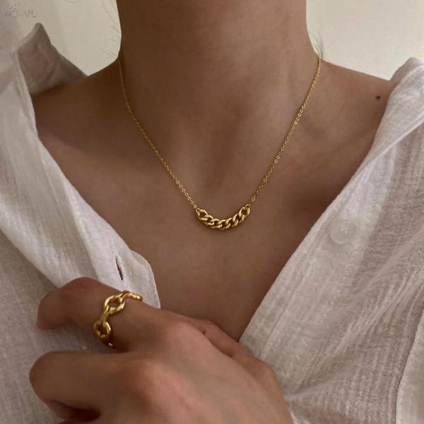 chokers aomu 2021 winter gold silver color thick chain cuban necklaces for women small charm minimalist necklace jewelry gifts, Golden;silver
chokers aomu 2021 winter gold silver color thick chain cuban necklaces for women small charm minimalist necklace jewelry gifts, Golden;silver