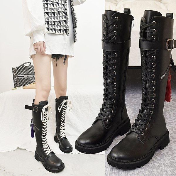long boots women cow leather cross-tied side zip knight boots round toe ladies fashion knee high tassel shoes handmade1, Black
long boots women cow leather cross-tied side zip knight boots round toe ladies fashion knee high tassel shoes handmade1, Black