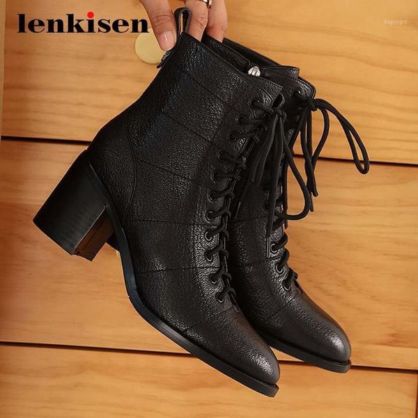 boots lenkisen work natural leather cross-tied round toe square heel zipper young lady dress ankle l771, Black
boots lenkisen work natural leather cross-tied round toe square heel zipper young lady dress ankle l771, Black