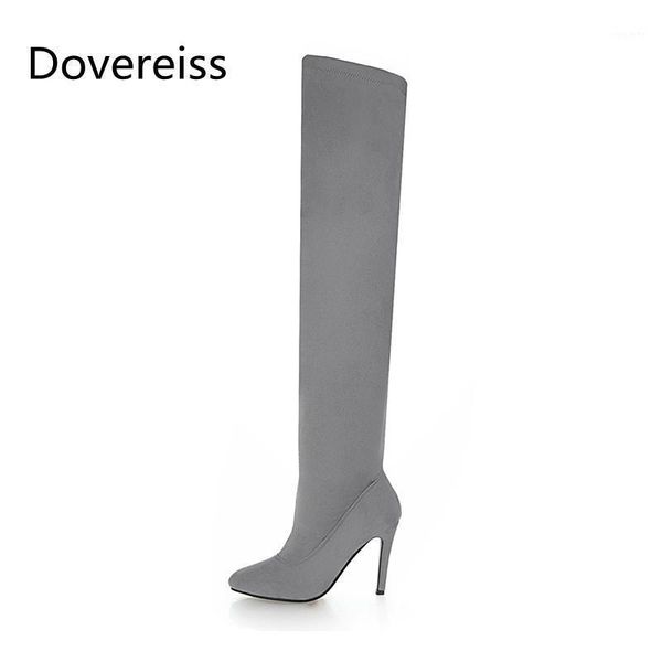 dovereiss fashion women's shoes winter new pointed toe stilettos heels elegant gray over the knee boots concise suede 33-481, Black
dovereiss fashion women's shoes winter new pointed toe stilettos heels elegant gray over the knee boots concise suede 33-481, Black