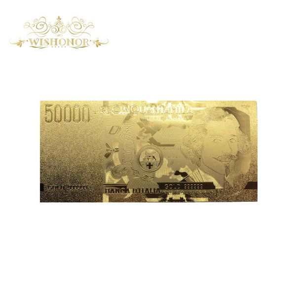 10pcs lot price italy gold banknotes 50000 lire gold plated banknotes in 24k gold fake paper money for collection wmtvwu
10pcs lot price italy gold banknotes 50000 lire gold plated banknotes in 24k gold fake paper money for collection wmtvwu