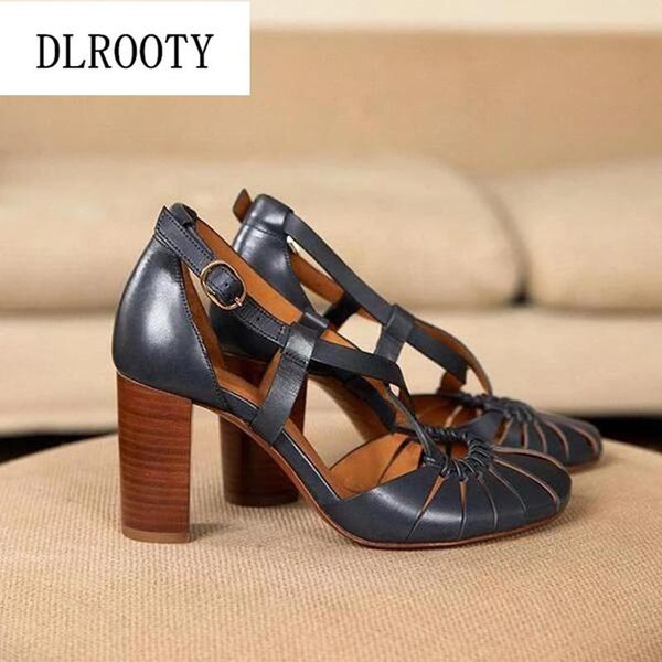 dress shoes woman sandals summer style pumps high heels thick peep toe buckle strap fashion gladiator plus size 34-43, Black
dress shoes woman sandals summer style pumps high heels thick peep toe buckle strap fashion gladiator plus size 34-43, Black
