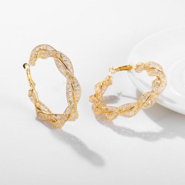hoop & huggie 2021 golden fashion exaggerated large geometric round earrings female twisted gold jewelry gifts, Golden;silver
hoop & huggie 2021 golden fashion exaggerated large geometric round earrings female twisted gold jewelry gifts, Golden;silver