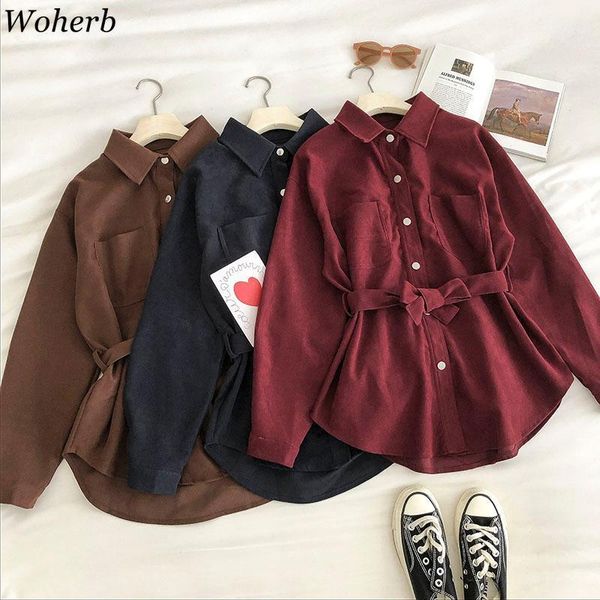 woherb 2020 blouse women new arrival fashion loose korean single breasted lace up slim waist blusas medium length shirt1, White
woherb 2020 blouse women new arrival fashion loose korean single breasted lace up slim waist blusas medium length shirt1, White